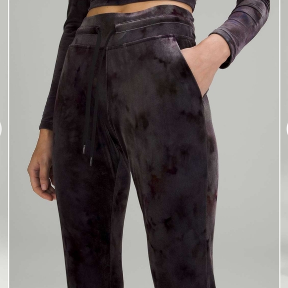 Lululemon Ready to Crush High-Rise Velour Jogger Interstellar Dark Grey Multi 8 - Picture 3 of 9